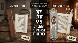 מדריך וידאו ממכון ישורון המסביר את ההבדלים במחירי המזוזות לפי רמת הכתב, מומחיות הסופר וסוג ההגהה.