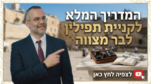 מדריך וידאו המסביר איך לבחור ולקנות תפילין כשרות ומהודרות, כולל השוואה בין סוגי בתים ופרשיות.